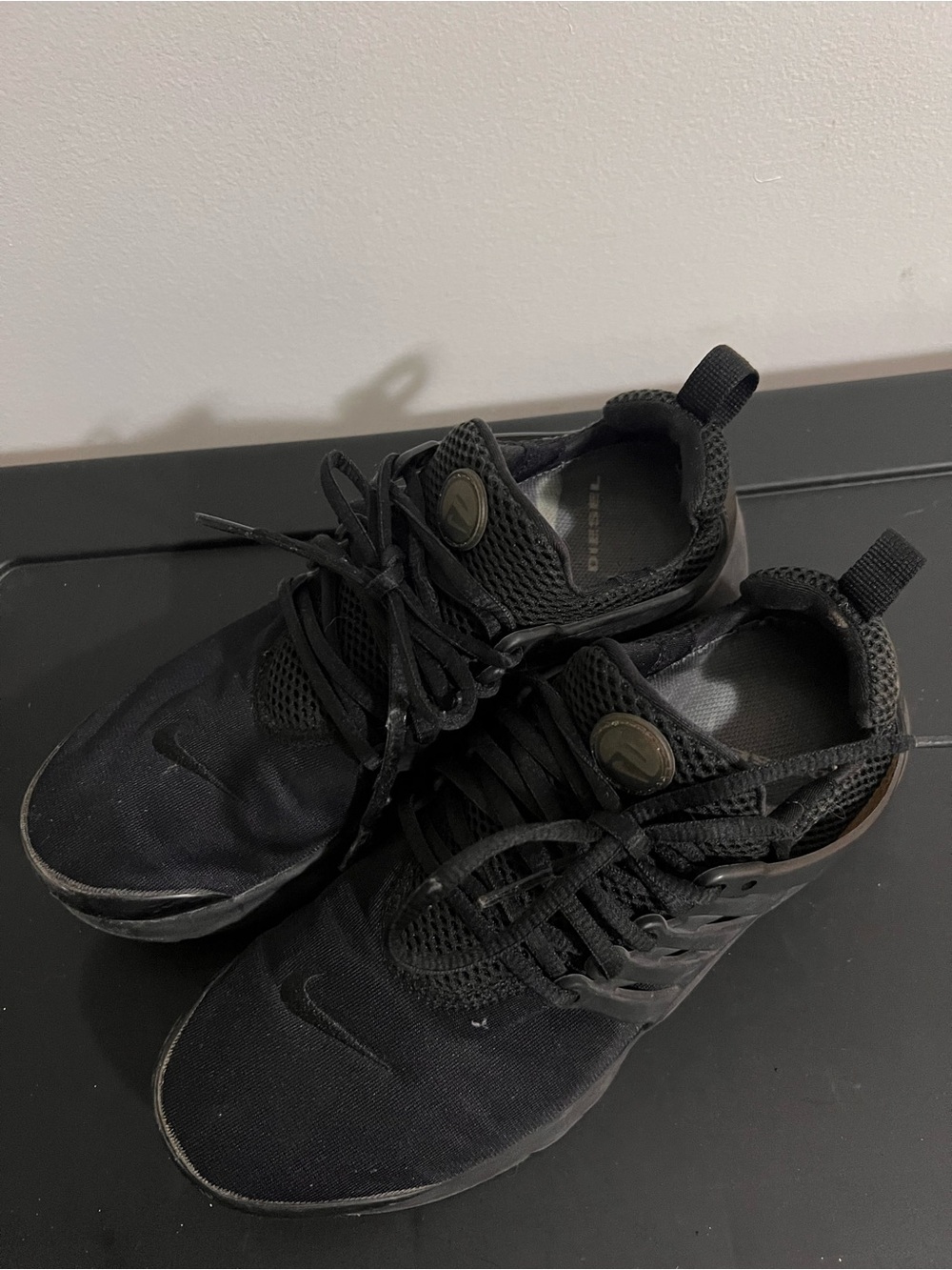 Nike Air Presto GS Triple Kids Black Sneakers US Size 7Y - Picture 4 of 7